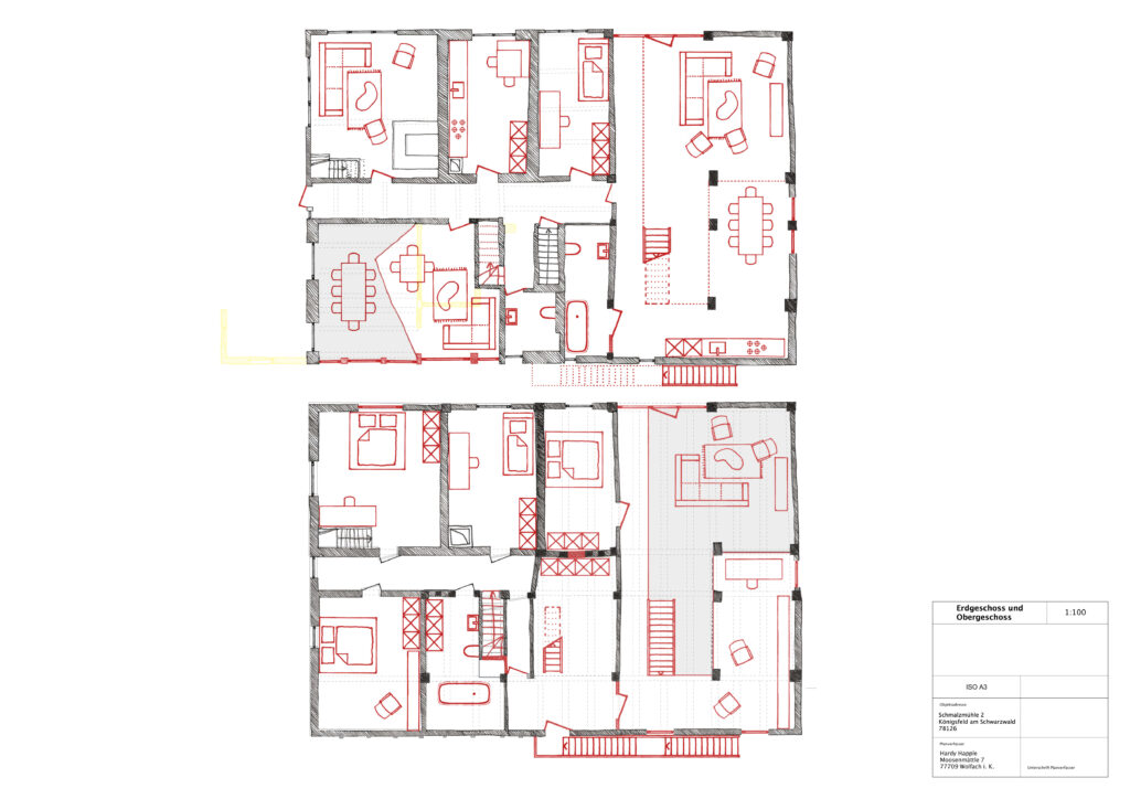 erdgeschoss und obergeschoss
